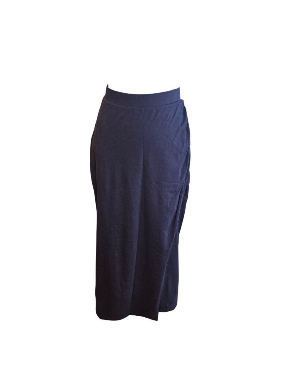 Peruvian Connection Navy Pima Cotton Maxi Skirt Boho Cottagecore NWT Womens M